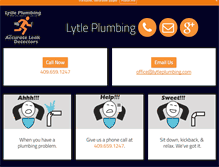 Tablet Screenshot of lytleplumbing.com